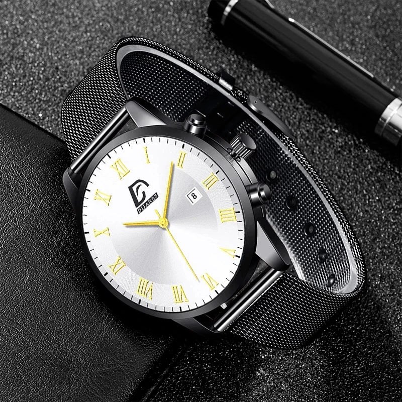 Luxury Fashion Mens Minimalist Watches Luxury Quartz Watch Men Business Casual Clock reloj hombre