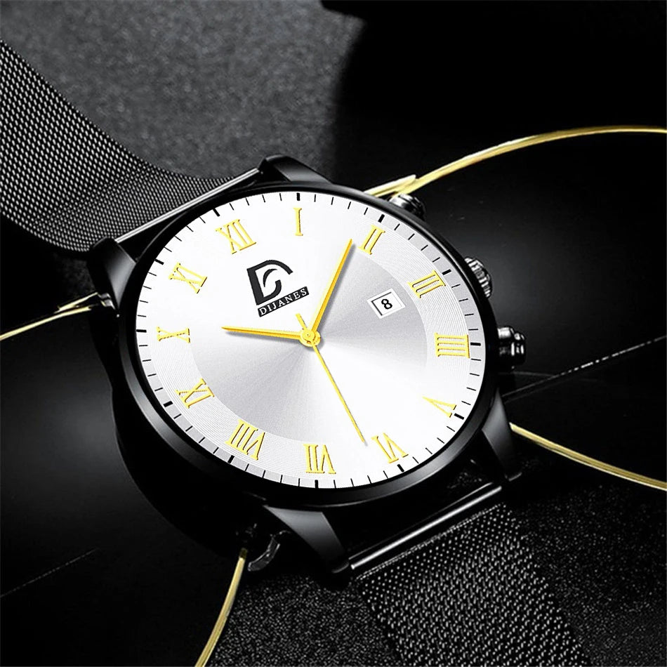 Luxury Fashion Mens Minimalist Watches Luxury Quartz Watch Men Business Casual Clock reloj hombre