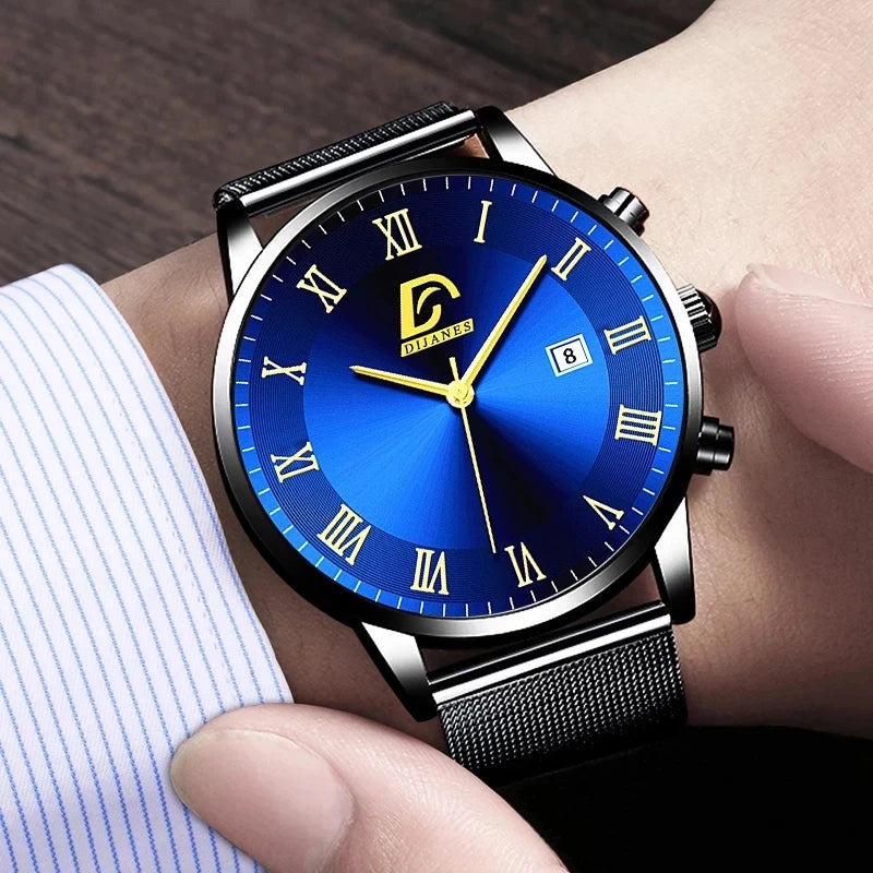 Luxury Fashion Mens Minimalist Watches Luxury Quartz Watch Men Business Casual Clock reloj hombre