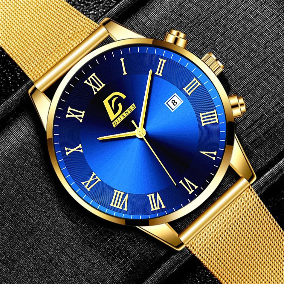 Luxury Fashion Mens Minimalist Watches Luxury Quartz Watch Men Business Casual Clock reloj hombre