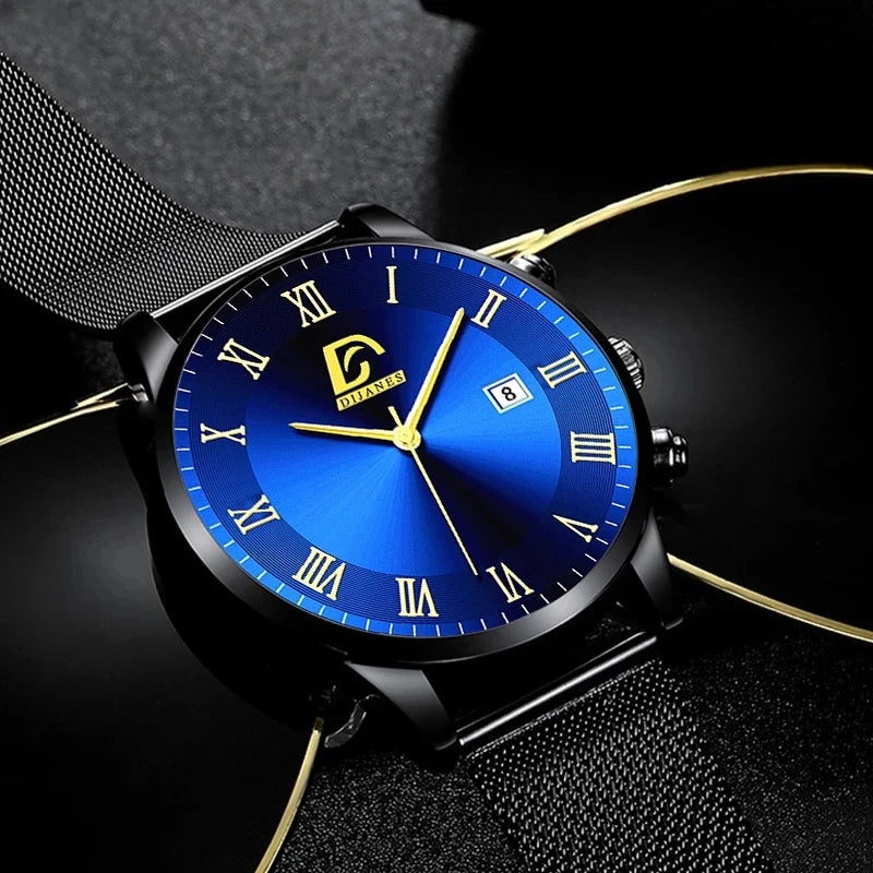 Luxury Fashion Mens Minimalist Watches Luxury Quartz Watch Men Business Casual Clock reloj hombre