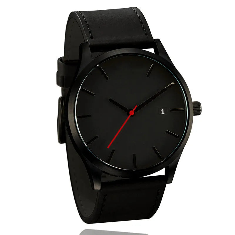 Casual Leather Sports Man Watch Top Brand Fashion Analog Men's Quartz Wristwatch Simple Military Male Clock reloj para hombre