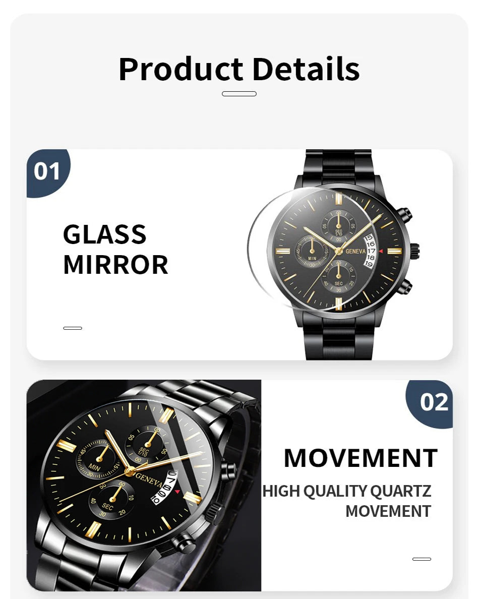 Fashion Men Watch Luxury Calendar Quartz Wrist Watch Mens Business Watches for Man Clock Montre Homme
