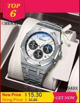 CURREN Watch For Men Top Brand Quartz WristWatches Simple Multi Functional Waterproof 30M Stainless Steel Belt Men Watch 8315