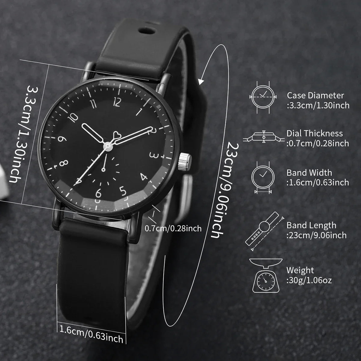 Fashion Arabic Dial Women Quartz Watch Silicone Band Ladies Wristwatches Girls Clock Reloj Mujer (Without Box)