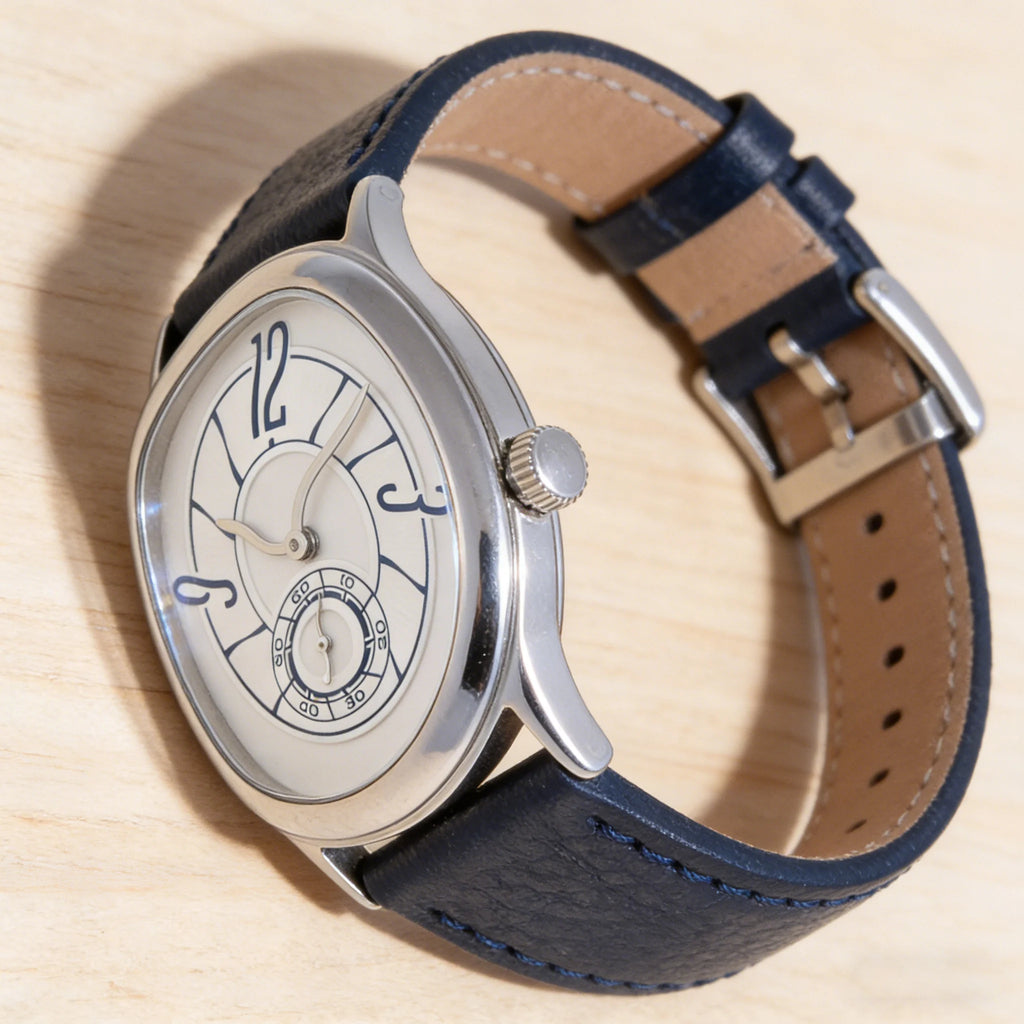 Style Millenary Watch Men Gold Asymmetric Oval Dial Y2K Leather Strap Luxury Casual Dress Wristwatch for Ladies