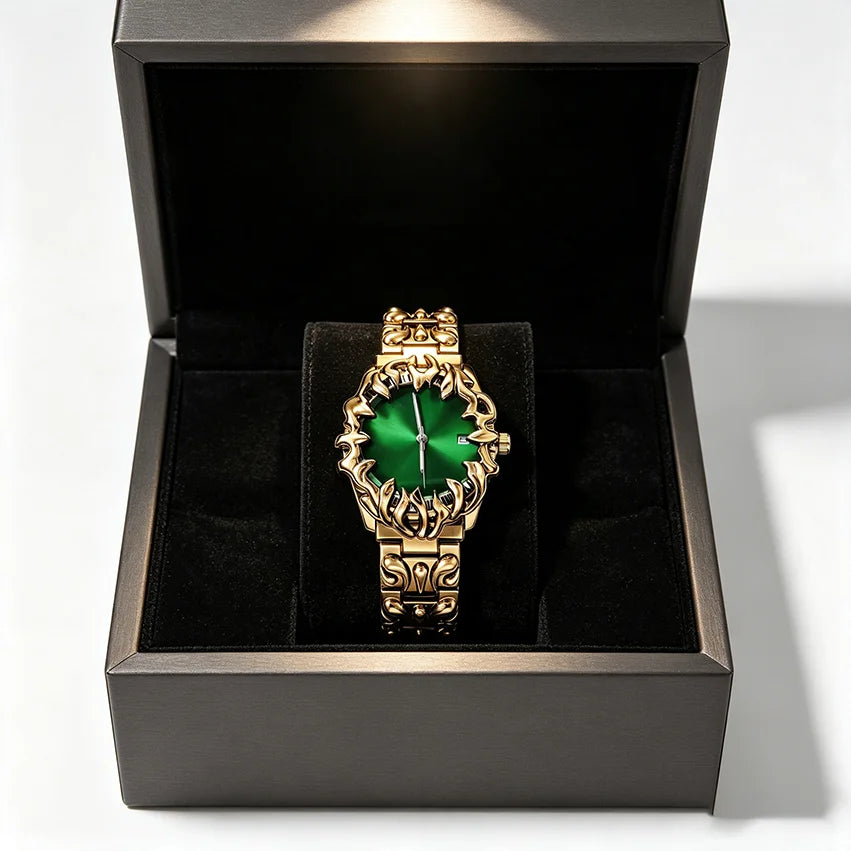 Classic Retro Claw Alabaster Y2K Watch for Men European American Fashion Cool Alien Advanced Design