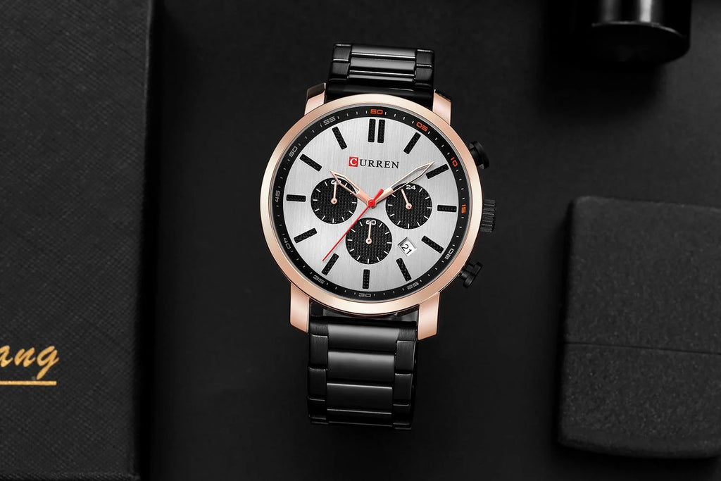 CURREN Watch For Men Top Brand Quartz WristWatches Simple Multi Functional Waterproof 30M Stainless Steel Belt Men Watch 8315