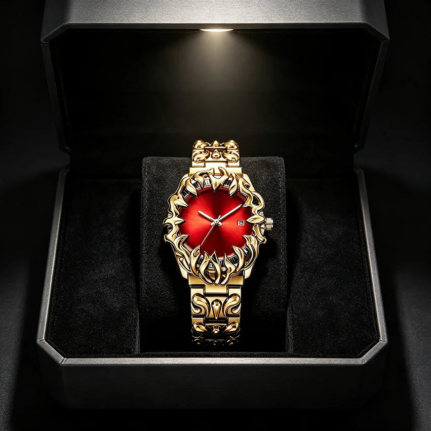 Classic Retro Claw Alabaster Y2K Watch for Men European American Fashion Cool Alien Advanced Design