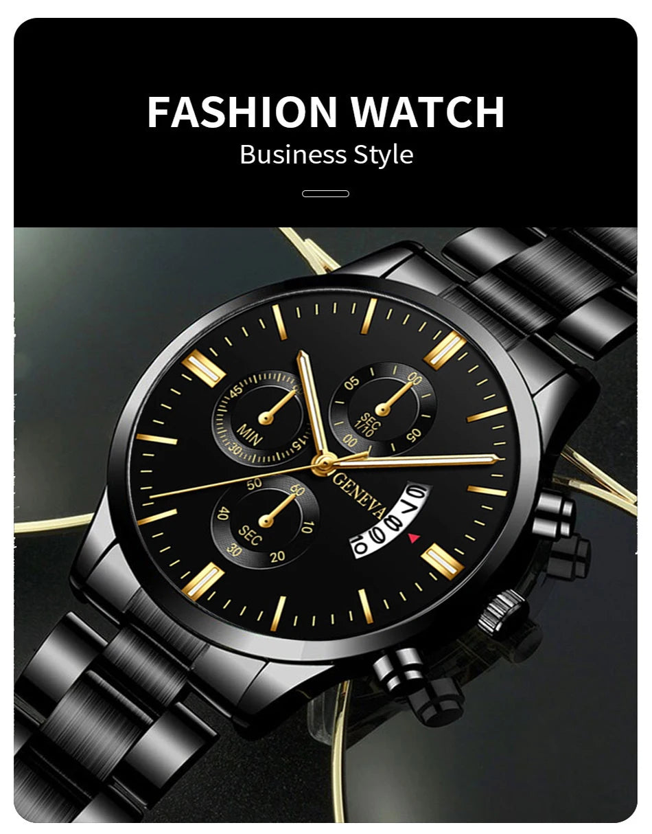 Fashion Men Watch Luxury Calendar Quartz Wrist Watch Mens Business Watches for Man Clock Montre Homme