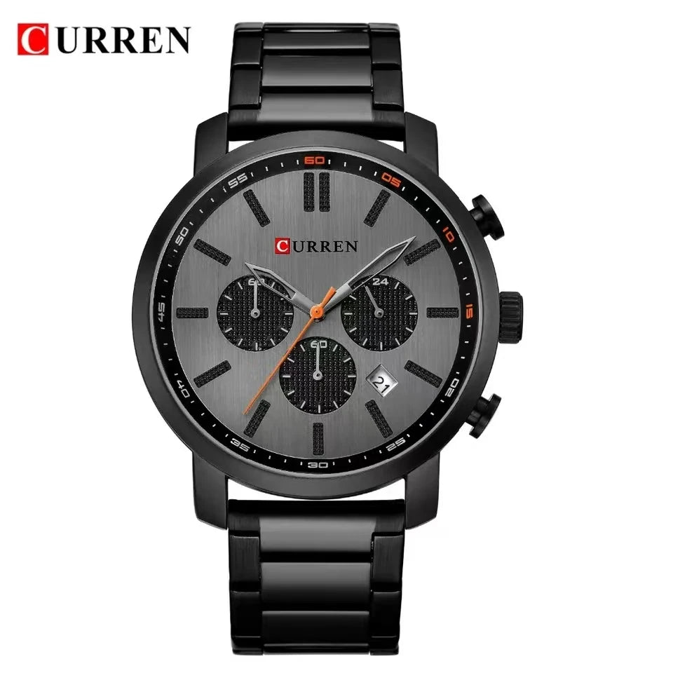 CURREN Watch For Men Top Brand Quartz WristWatches Simple Multi Functional Waterproof 30M Stainless Steel Belt Men Watch 8315
