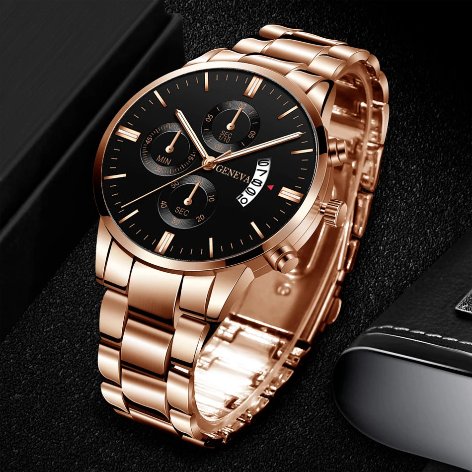 Fashion Men Watch Luxury Calendar Quartz Wrist Watch Mens Business Watches for Man Clock Montre Homme