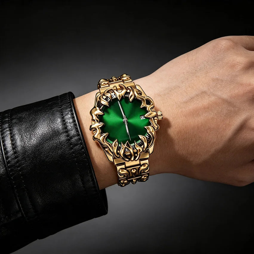 Classic Retro Claw Alabaster Y2K Watch for Men European American Fashion Cool Alien Advanced Design