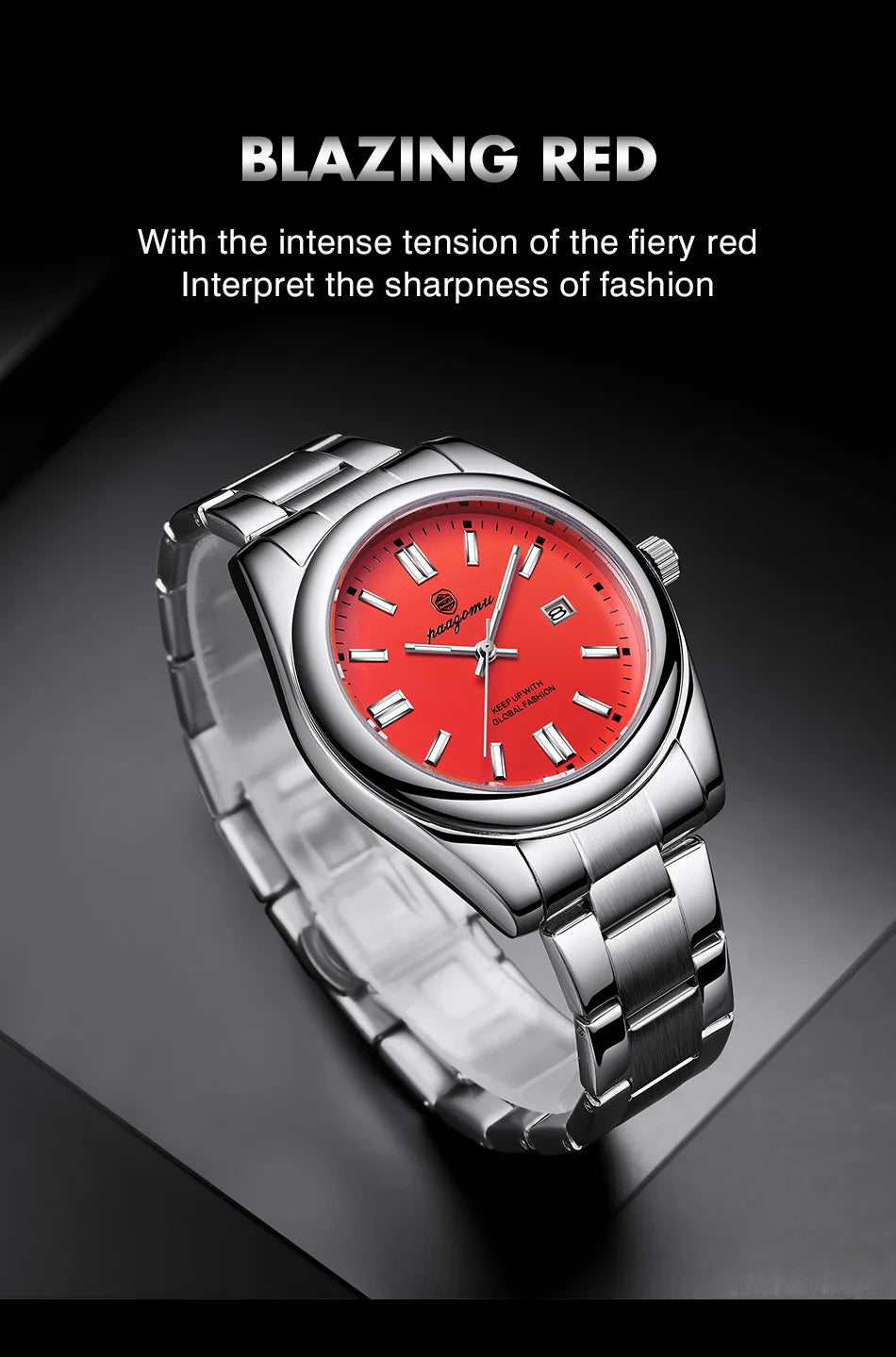 PAAZOMU Brand Luxury Men's Watch StainlessSteel Waterproof Date Quartz WristWatch Business Fashion Clock Best Gift For Men Reloj