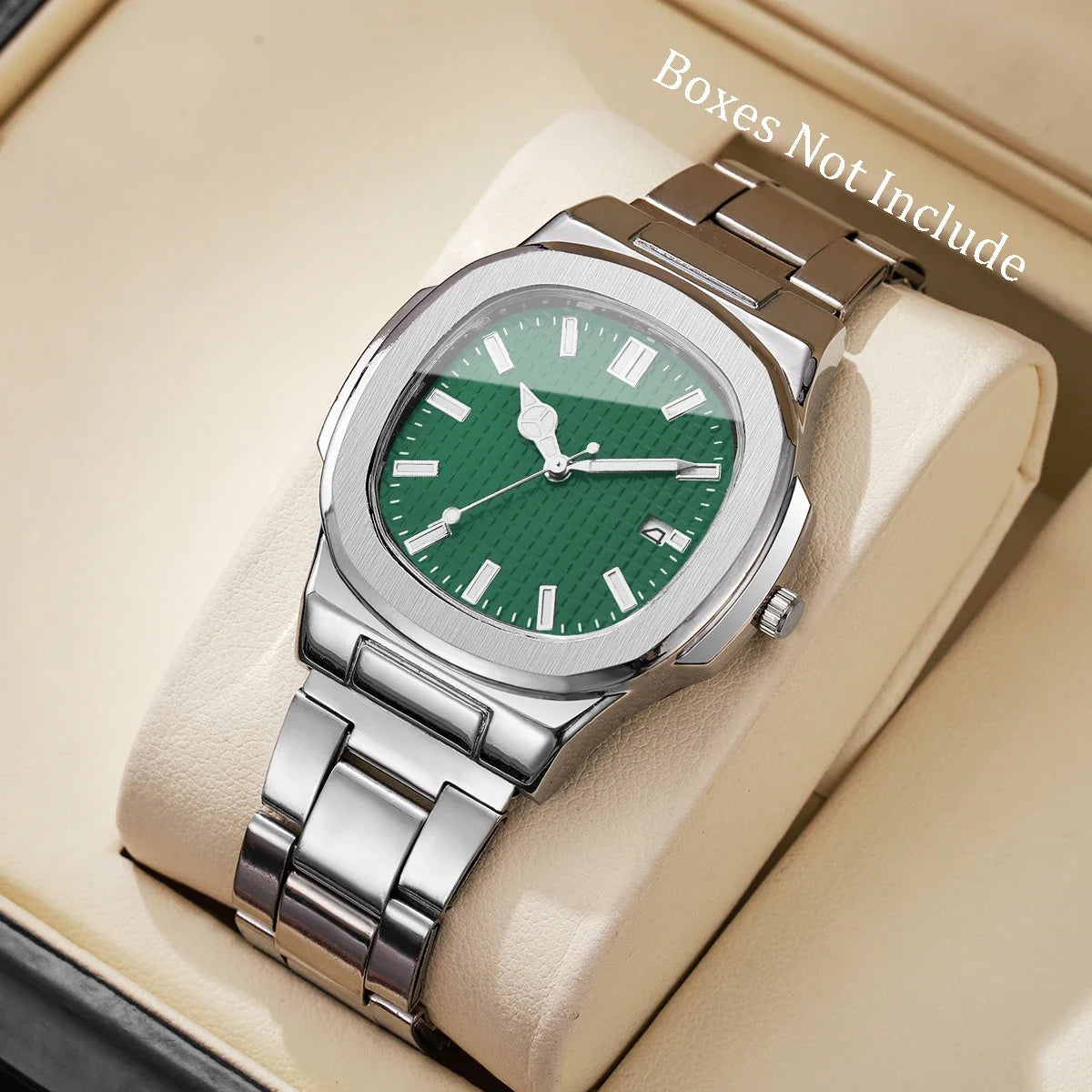 Luxury Square Men Business Watches Simple Calendar Quartz Watch for Mens Clock Relogio Masculino（Without Box）