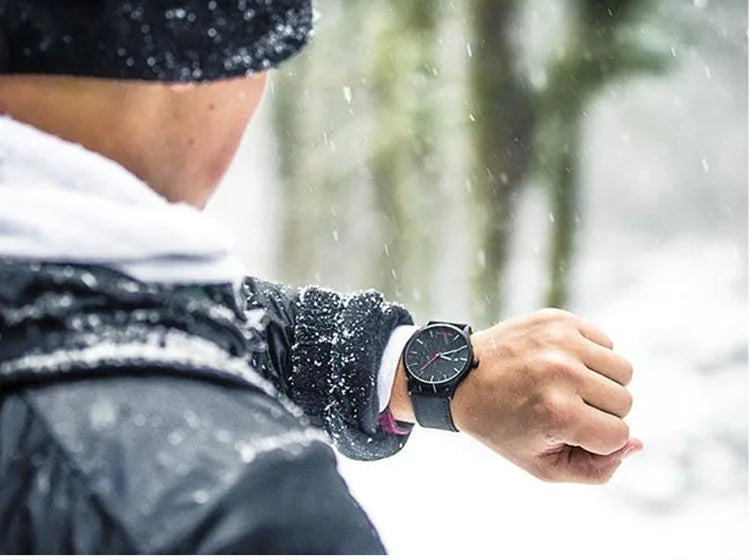 Casual Leather Sports Man Watch Top Brand Fashion Analog Men's Quartz Wristwatch Simple Military Male Clock reloj para hombre