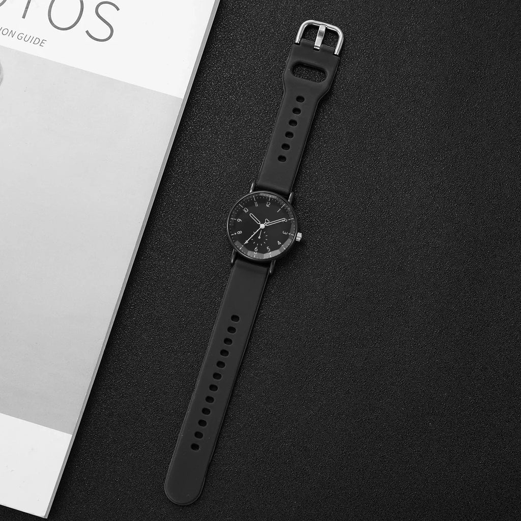 Fashion Arabic Dial Women Quartz Watch Silicone Band Ladies Wristwatches Girls Clock Reloj Mujer (Without Box)