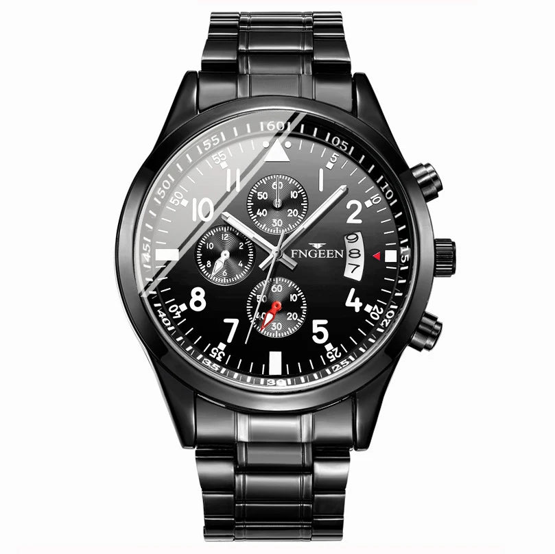 BINBOND Genuine Accurate Quartz Wristwatches for Men Luxury Luminous Waterproof Auto Date Durable Men's Watch Casual Reloj