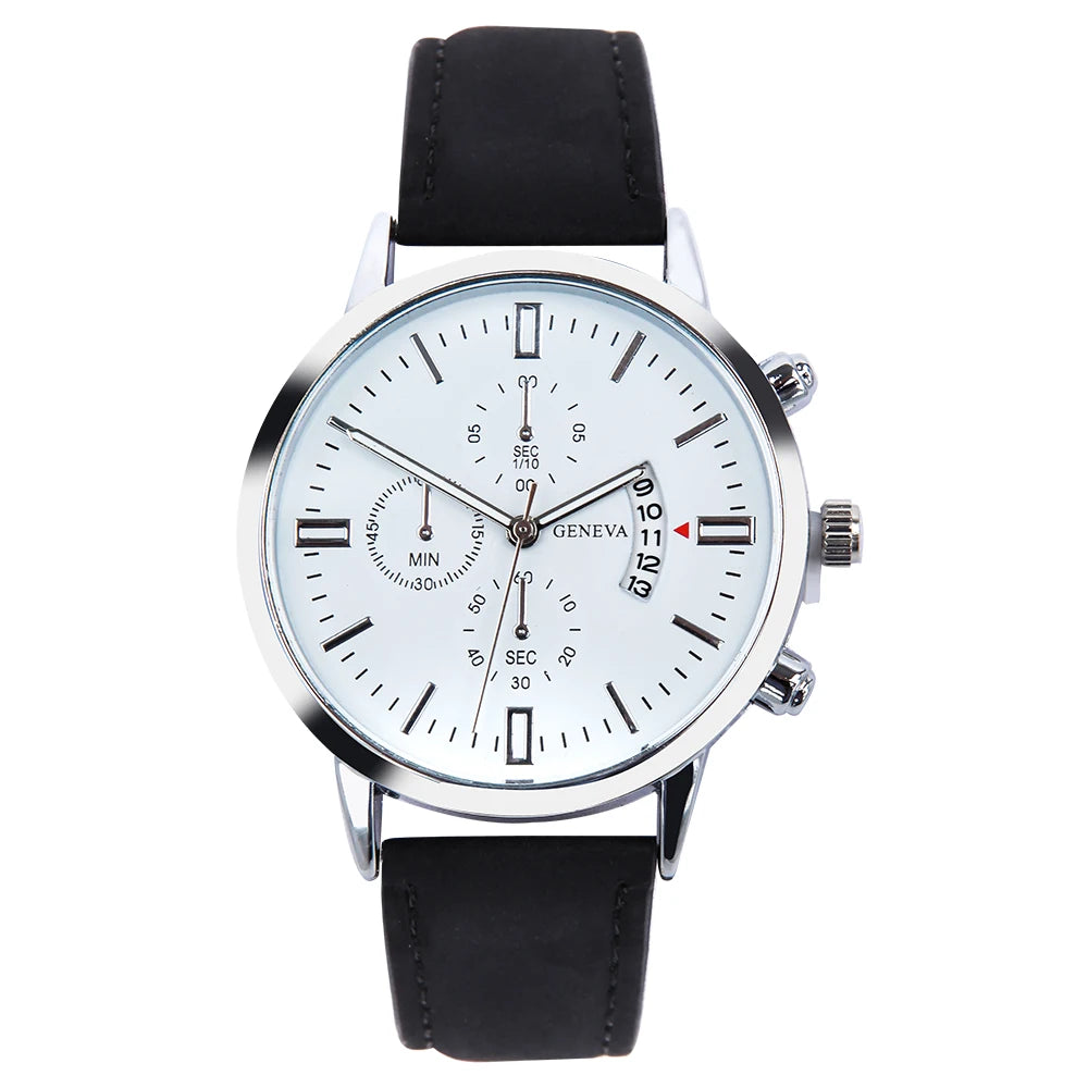 Quartz Men's Watch Top Fashion Timing Men's Watch Waterproof Design Luminous Leisure Date Luxury Men's Business Watch