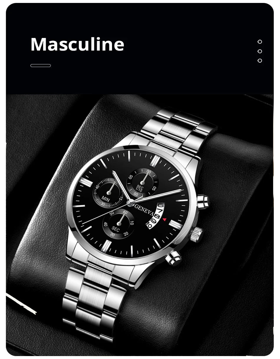 Fashion Men Watch Luxury Calendar Quartz Wrist Watch Mens Business Watches for Man Clock Montre Homme