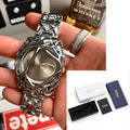 Men's Watch Unique Spider Web Y2K Quartz Timepiece Water-Resistant Luminous Date Business Fun Personality Watch