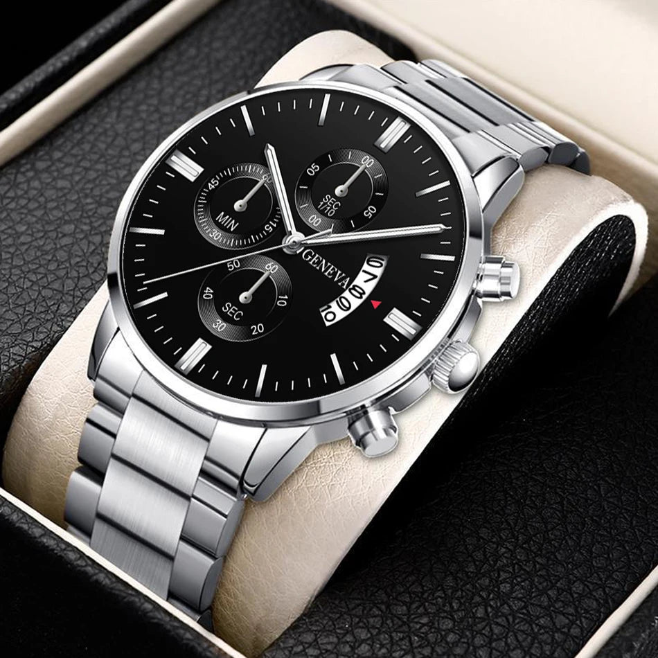 Fashion Men Watch Luxury Calendar Quartz Wrist Watch Mens Business Watches for Man Clock Montre Homme