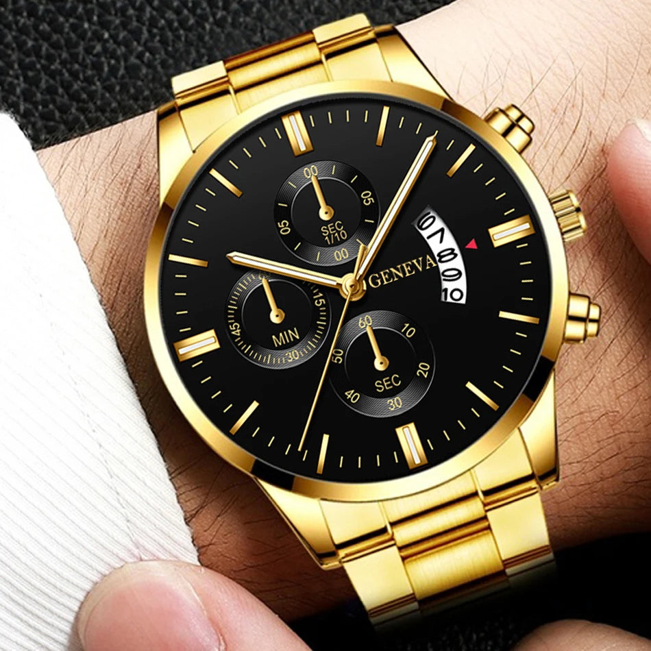 Fashion Men Watch Luxury Calendar Quartz Wrist Watch Mens Business Watches for Man Clock Montre Homme