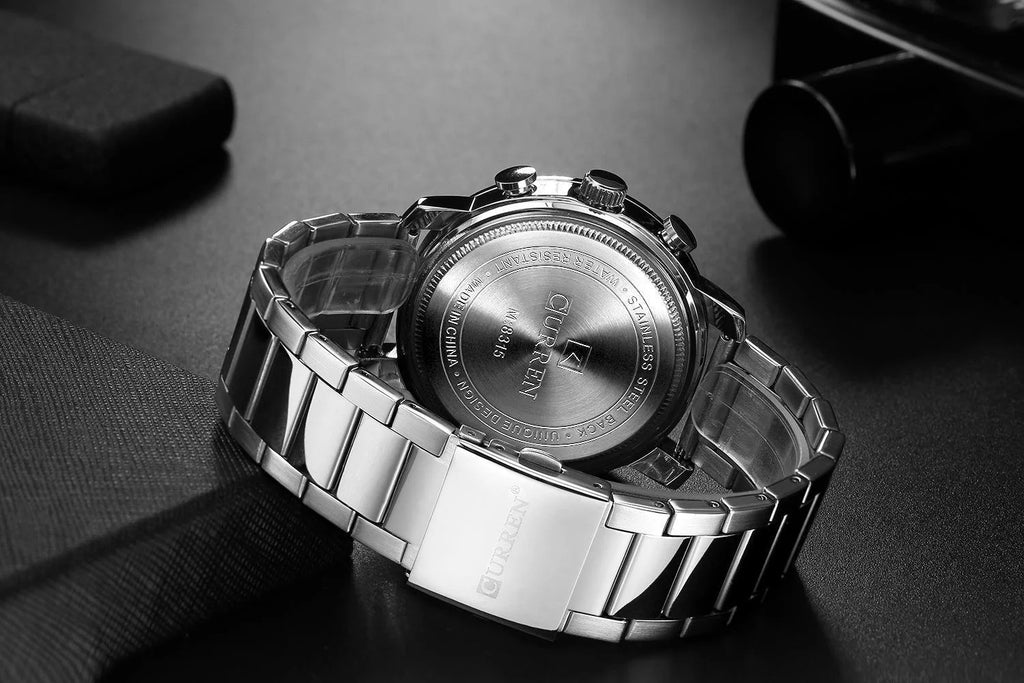 CURREN Watch For Men Top Brand Quartz WristWatches Simple Multi Functional Waterproof 30M Stainless Steel Belt Men Watch 8315