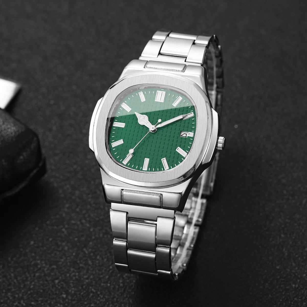 Luxury Square Men Business Watches Simple Calendar Quartz Watch for Mens Clock Relogio Masculino（Without Box）